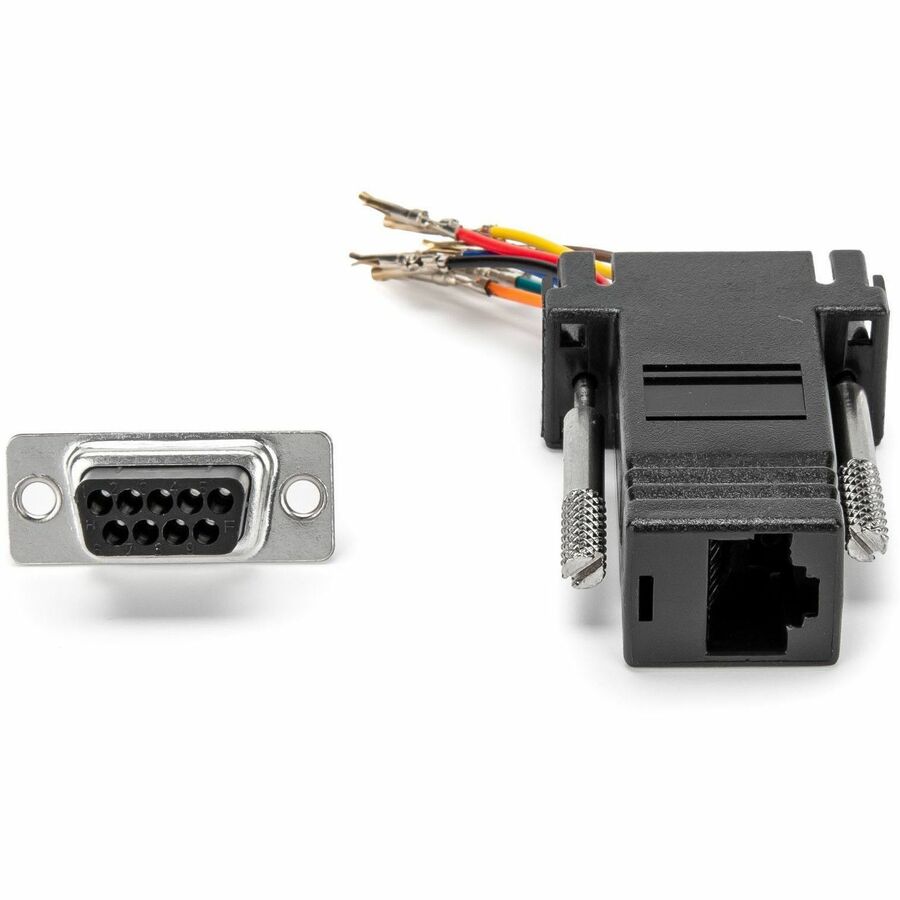 PREMIUM DB9 TO RJ45 MODULAR ADAPTER F/F - CONVERT DB9 MALE INTO AN RJ45 FEMALE C