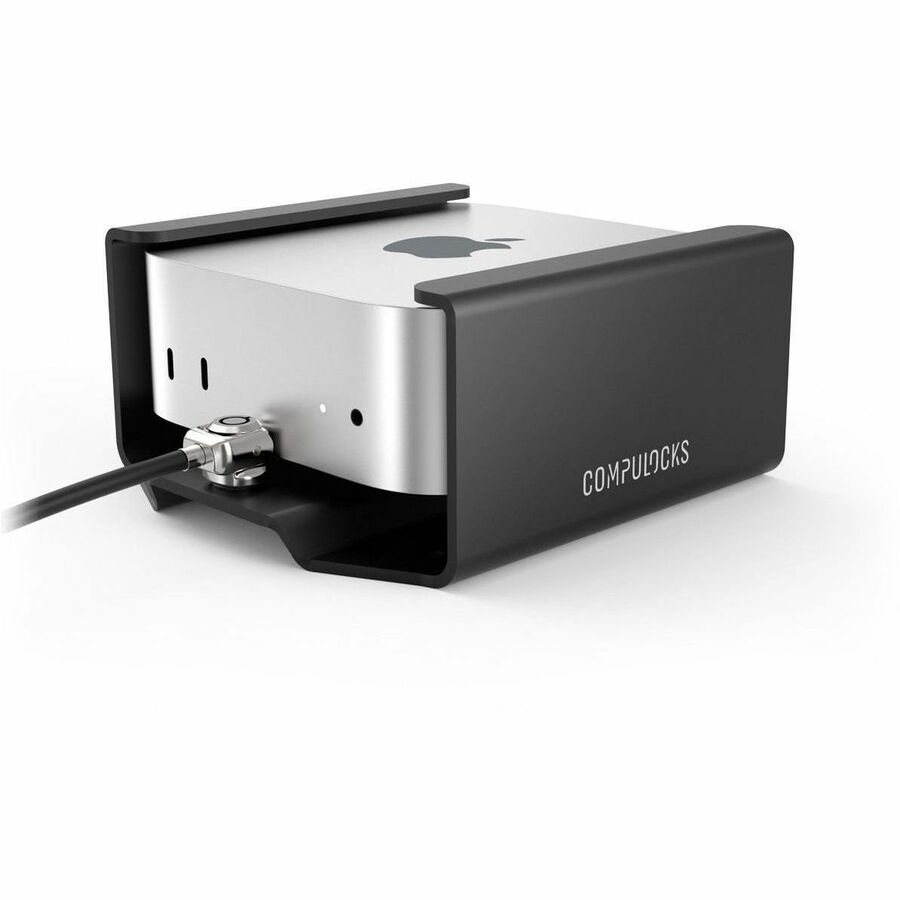MAC MINI M4 SECURITY MOUNT WITH KEYED CABLE LOCK BLACK