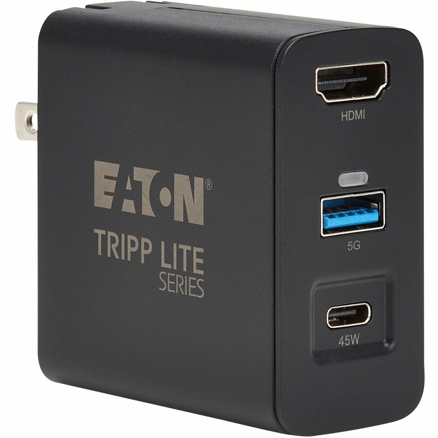TRIPP LITE SERIES TRAVEL-SIZED USB-C DOCK AND CHARGER 4K HDMI USB 3.2 GEN 1 45W