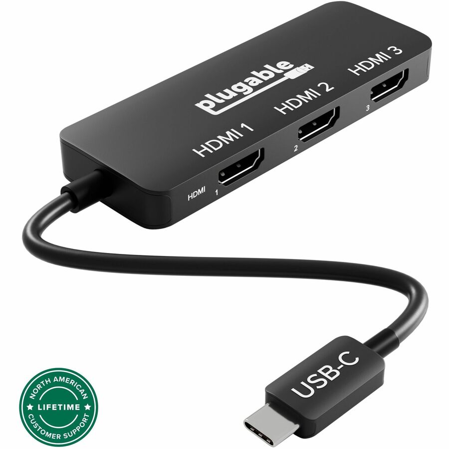 PLUGABLE USB-C MULTI-MONITOR ADAPTER