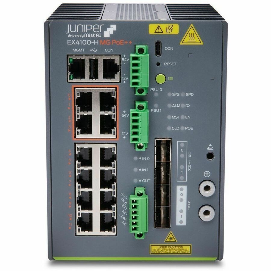 24P FIBER EX HARDENED SWITCH W/ DC PSU