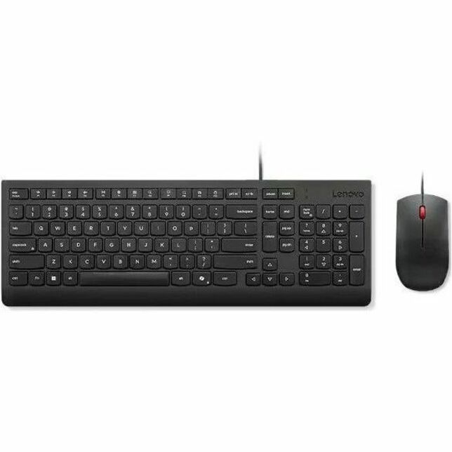 Lenovo Essential Wired Combo Productivity French Keyboard and Mouse Combo, ISO Layout, Productivity Keyboard, Productivity Mous