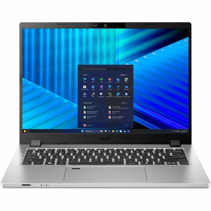 Acer TravelMate P2 14 TMP214-56-G2 TMP214-56-G2-56NZ 14" Notebook - WUXGA - 60 Hz - Intel Core Ultra 5 115U - 16 GB - 512 GB SSD - English Keyboard - Silver