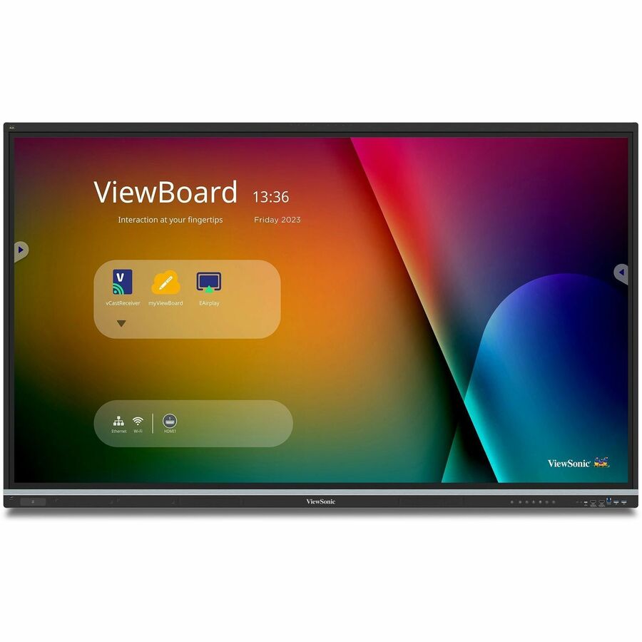 75IN VIEWBOARD 4K INTERACTIVE FLAT PANEL, 3840 X 2160 RESOLUTION.