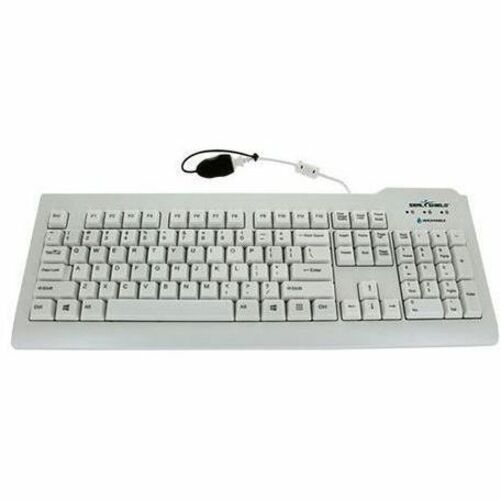 WASHABLE ANTIMICROBIAL KEYBOARD USB (WHITE)