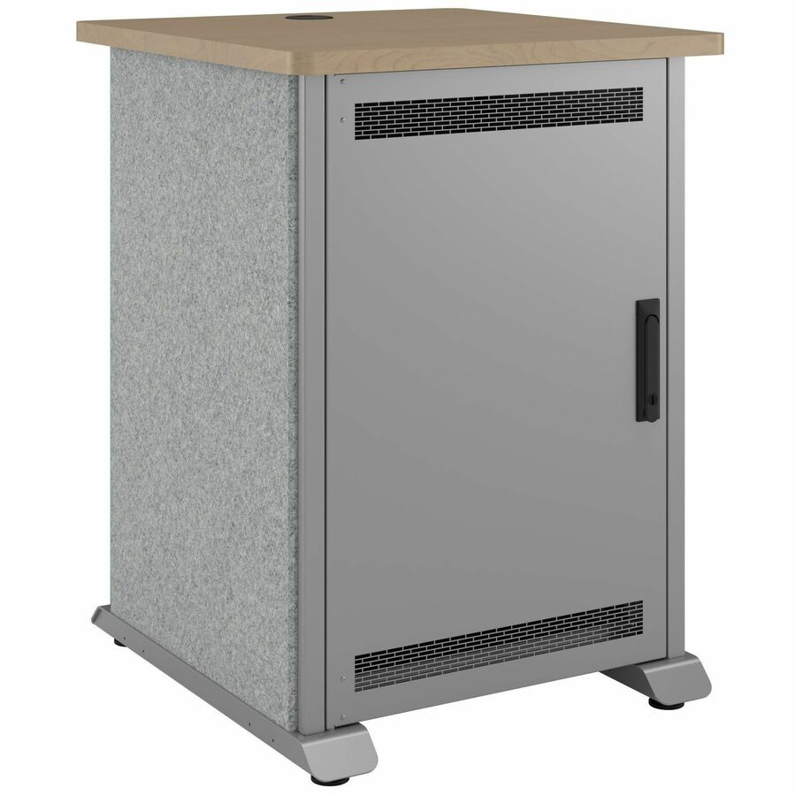 FM,RACK,12RU,27D,E1,MG,SG,SOLID DOOR