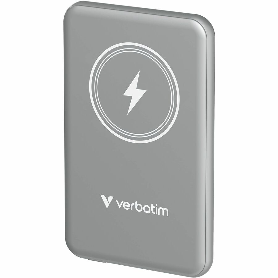 CHARGE N GO MAGNETIC WIRELESS POWER BANK 5000 MAH - GREY