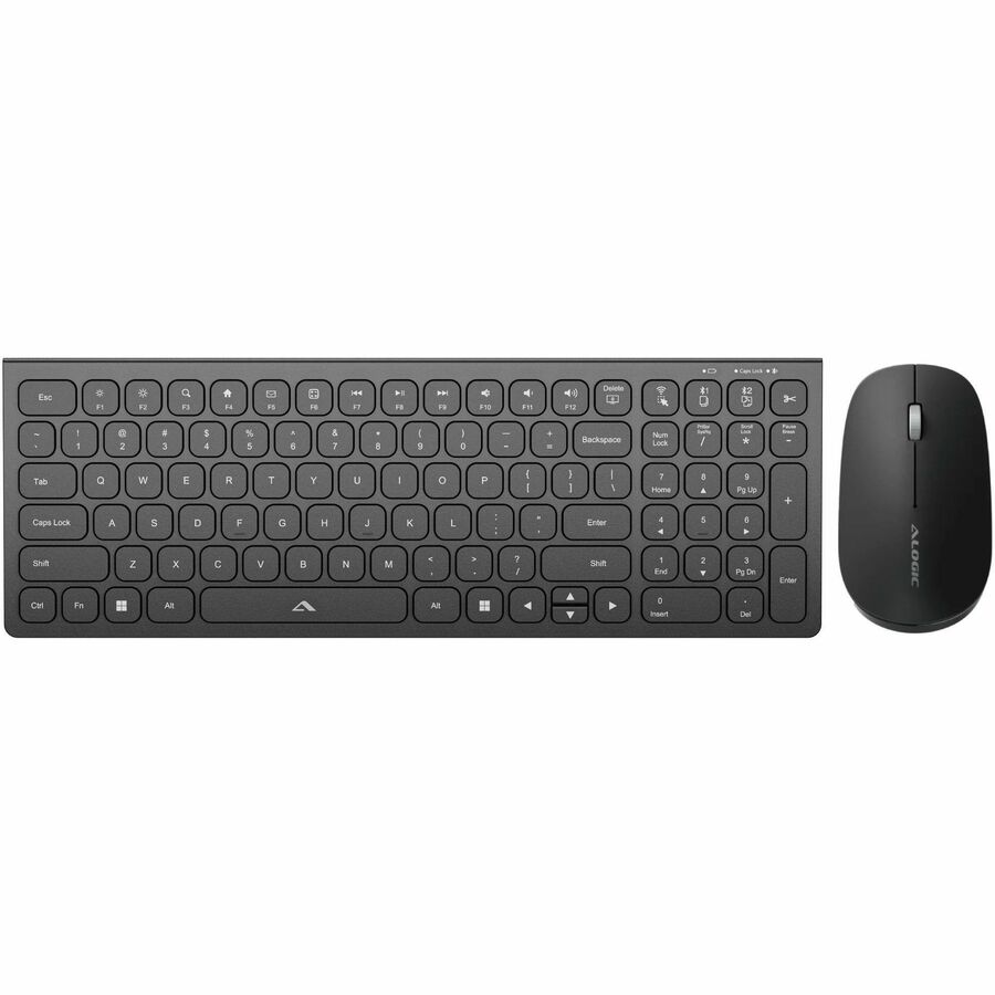 ALOGIC ECHELON COMPACT USB-C RECHARGEABLE BLUETOOTH KEYBOARD FOR US WIN (BLACK)