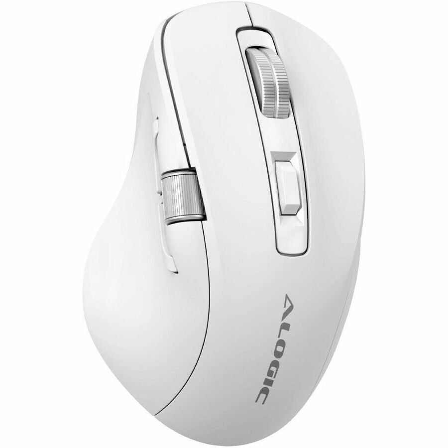 ALOGIC APEX BLUETOOTH USB-C RECHARGEABLE 7 KEYS PROGRAMMABLE MOUSE-WHITE