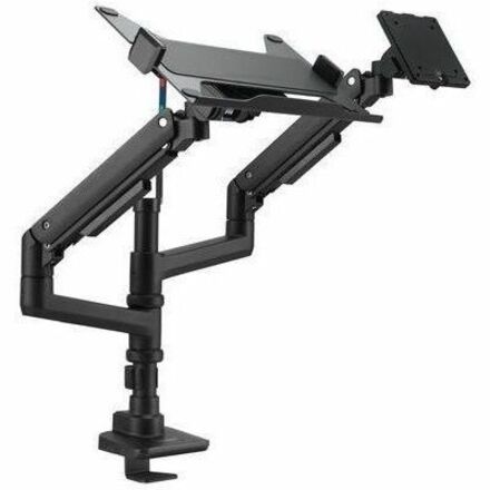 HVY DUTY DUAL MON ARM W/TRAY