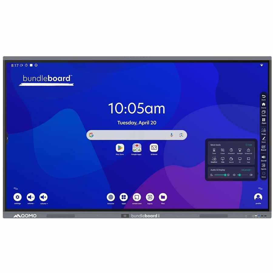 65 4K INTERACTIVE LED SCREEN. BUNDLEBOARD I SERIES EDLA CERTIFIED ANDROID 14, NF