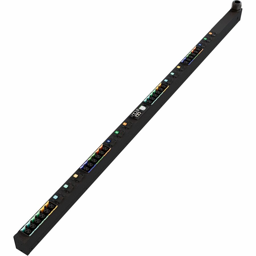 RPDU, MONITORED UNIT LEVEL, 100A, 208V DELTA, 28.8KW, VERTICAL, (24) COMBINATION