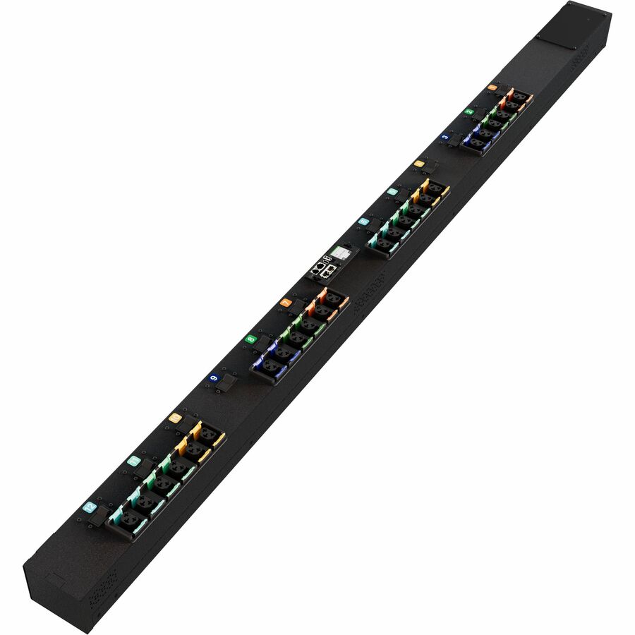 RPDU, SWITCHED UNIT LEVEL MONITORING, 80A, 208V DELTA, 28.8KW, VERTICAL, (24) CO