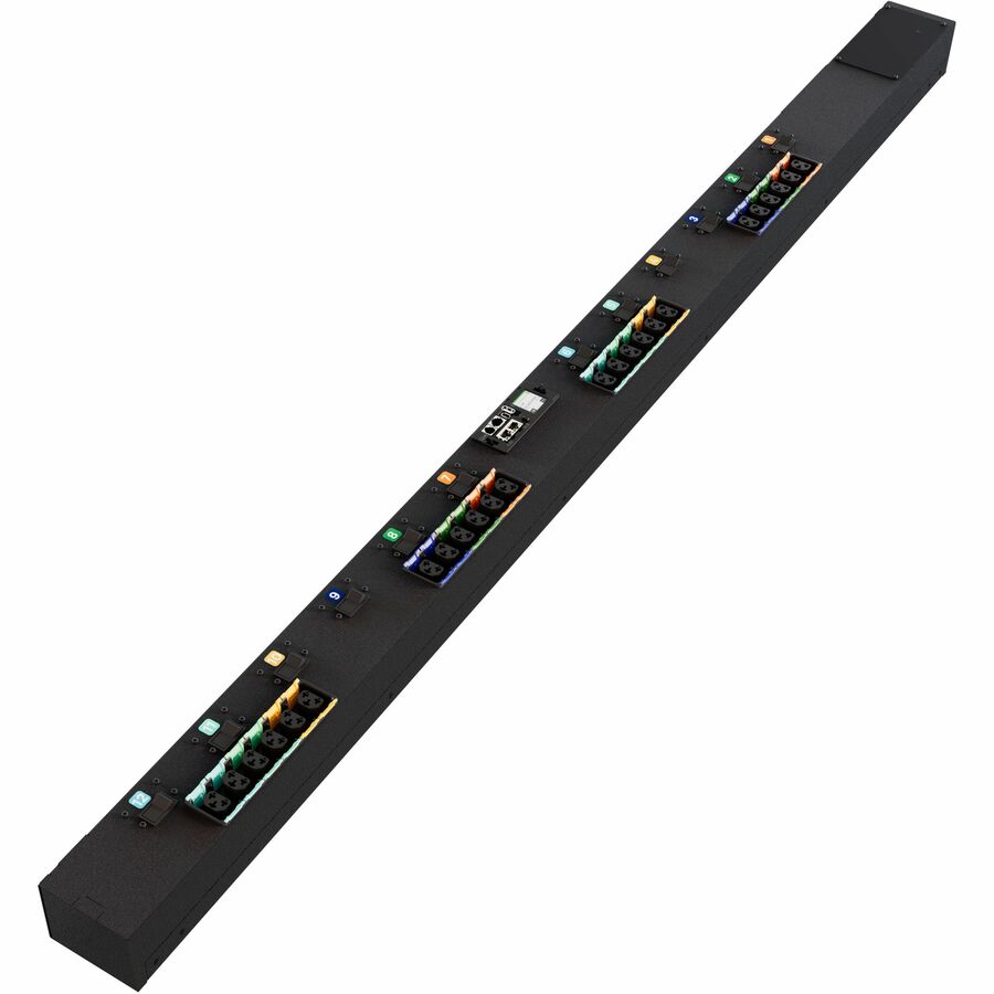 RPDU, MONITORED UNIT LEVEL, 60A, 208V DELTA, 28.8KW, VERTICAL, (24) COMBINATION