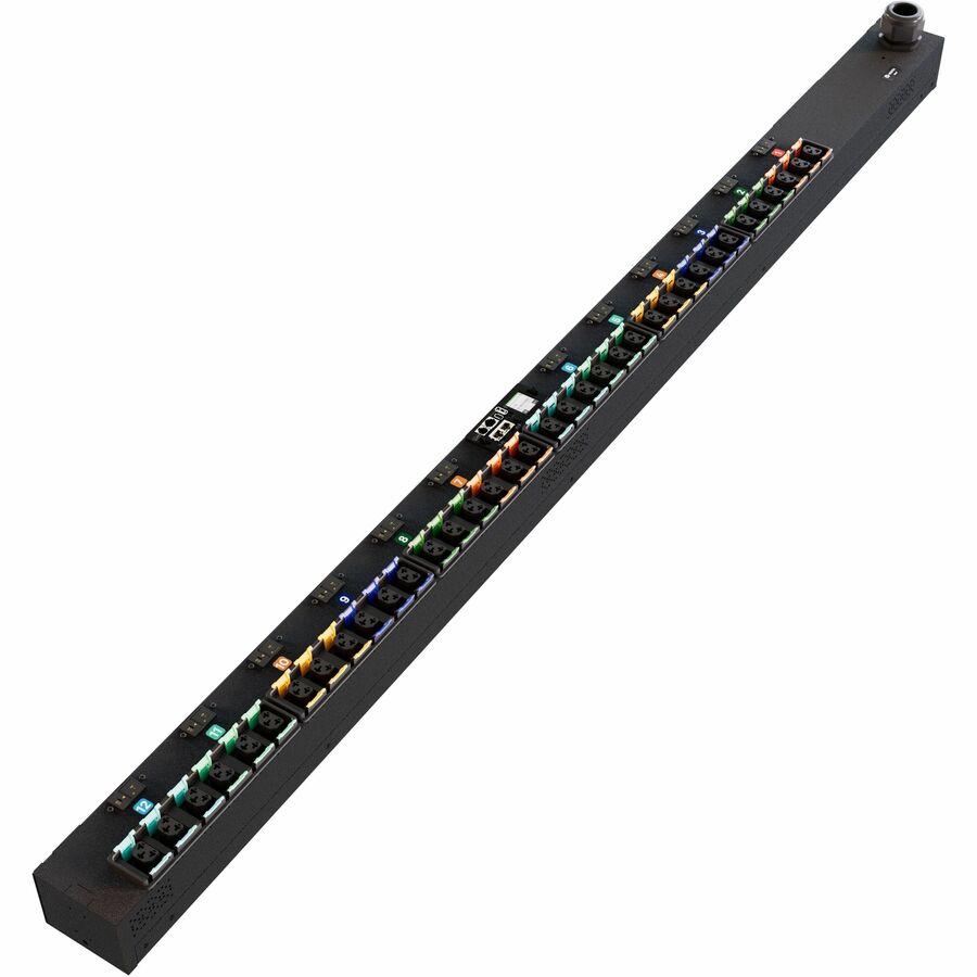 RPDU, SWITCHED OUTLET LEVEL MONITORING, 60/63A, 240/415V WYE, 43.4KW, VERTICAL,