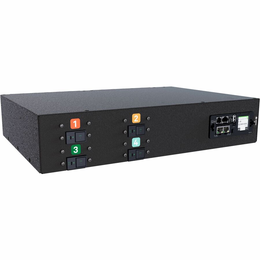 RPDU, MONITORED UNIT LEVEL, 60A/63A, 200-240V, 13.8KW, HORIZONTAL, (24) COMBINAT