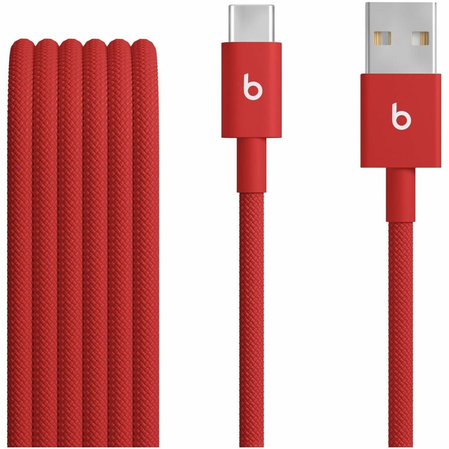 BEATS USB-A TO USB-C WOVEN CABLE (1.5 M) - RAPID RED