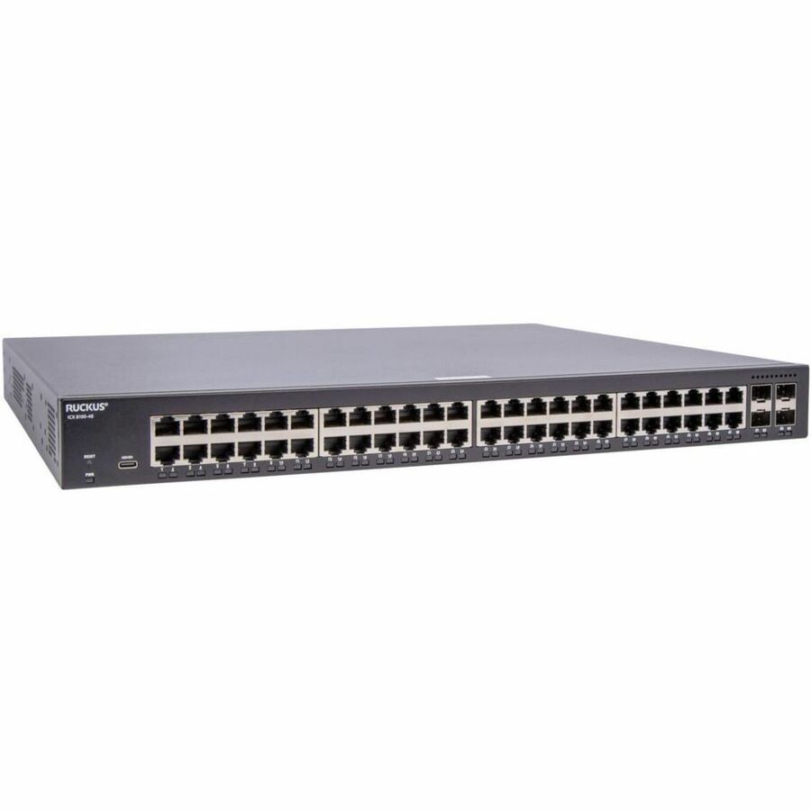 - ICX 8100 SWITCH, 48X 10/100/1000 PORTS, 4 X 1G SFP UPLINK-PORTS, ADVANCED LAYE