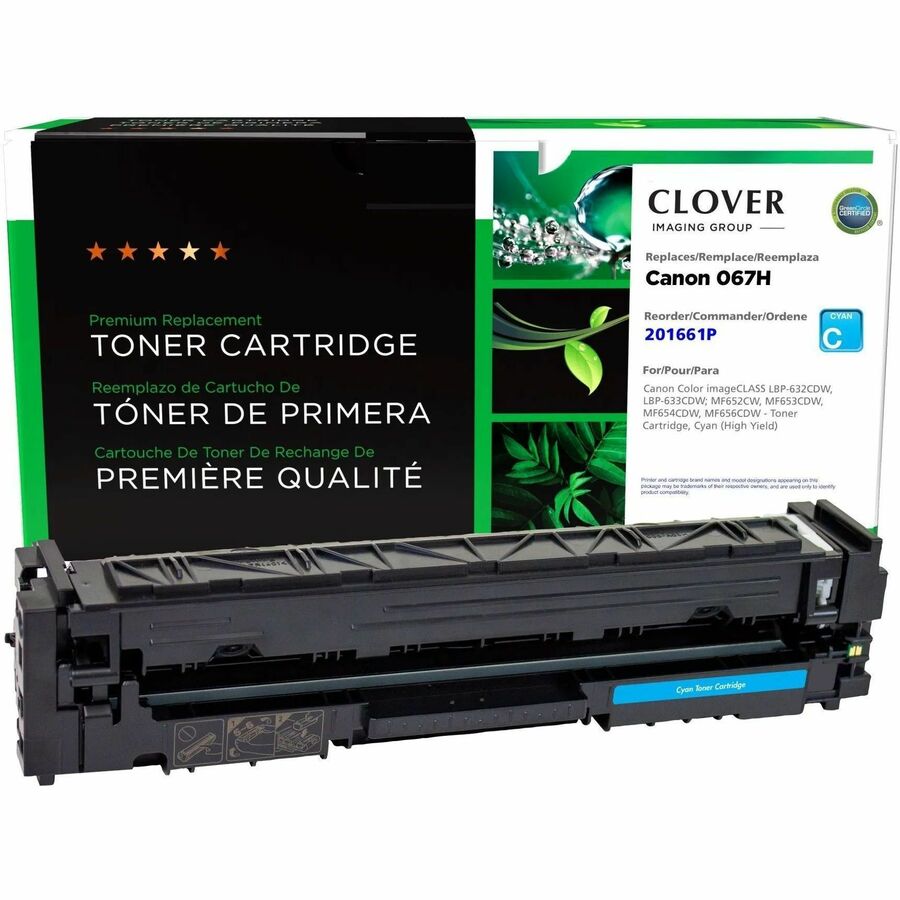 CLOVER IMAGING 067H CYAN REMAN CANON 5105C001 067HC TONER CARTRIDGE HIGH YIELD