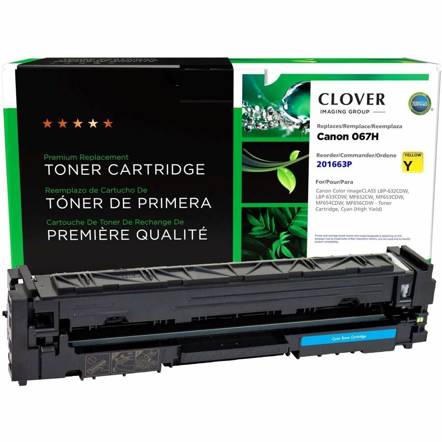 CLOVER IMAGING 067H YELLOW REMAN CANON 5103C001 067HY TONER CARTRIDGE HIGH YIELD