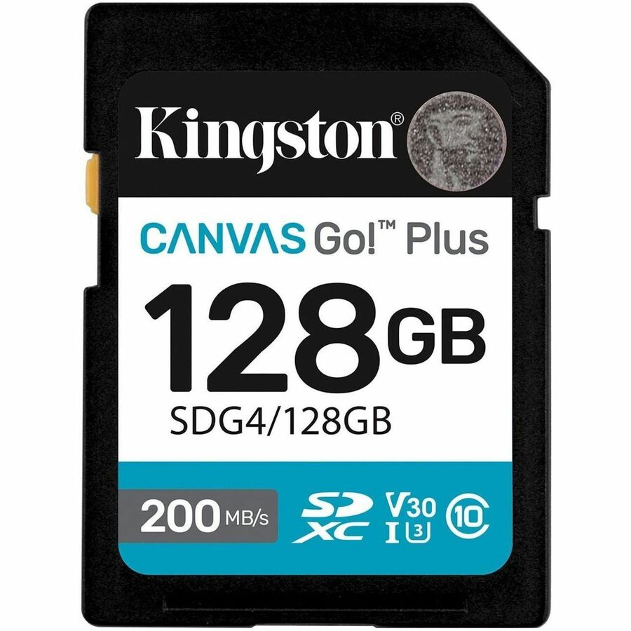 128GB SDXC CANVAS GO PLUS GEN4 200MB/S C10 UHS-I U3 V30