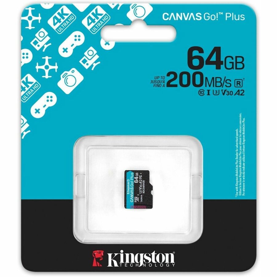 64GB MICROSDXC CANVAS GO PLUS GEN4 200R