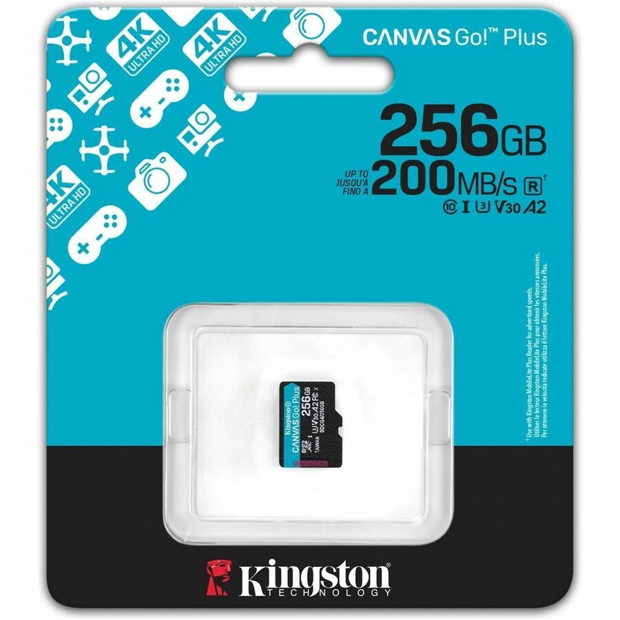 256GB MICROSDXC CANVAS GO PLUS GEN4 200R
