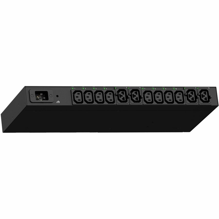 12 OUTLETS: 8X C13, 4 X HDOT CX, PLUG: IEC 60320, 1.6-3.8KVA; INPUT METERED/SWIT