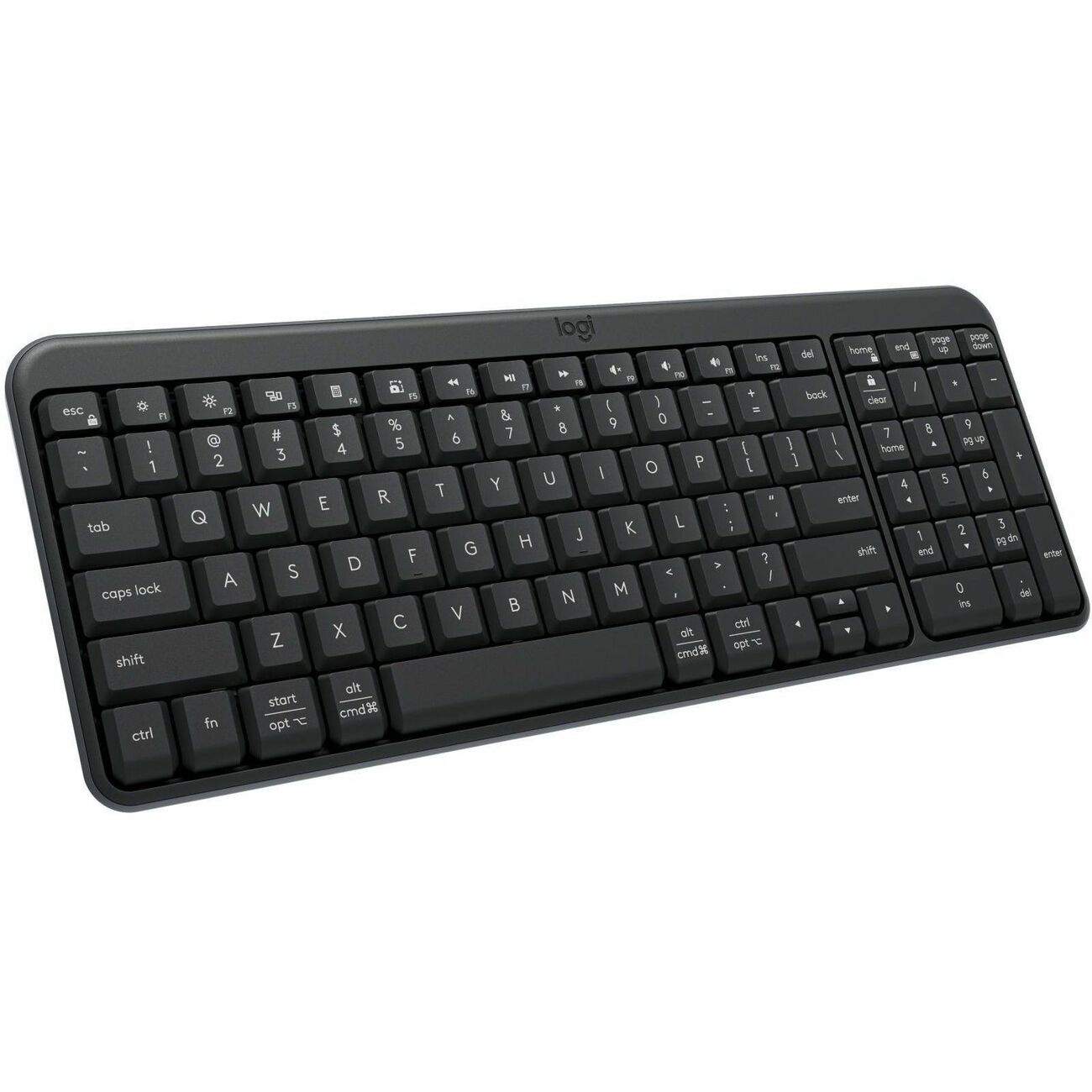 Logitech K250 Keyboard - Wireless Connectivity - Bluetooth - 32.81 ft (10000 mm) - On/Off Switch Hot Key(s) - Windows 10, Windo