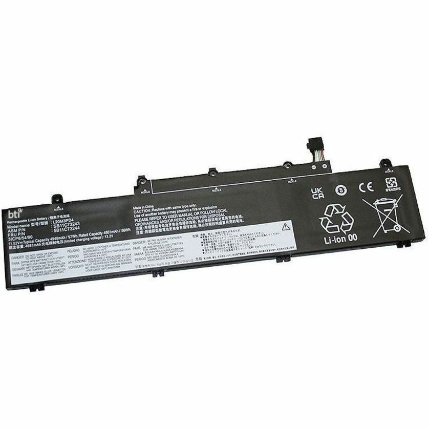 BTI L20M3PD4-BTI 3-CELL 11.52V LI-ION NOTEBOOK BATTERY FOR LENOVO THINKPAD E14 G