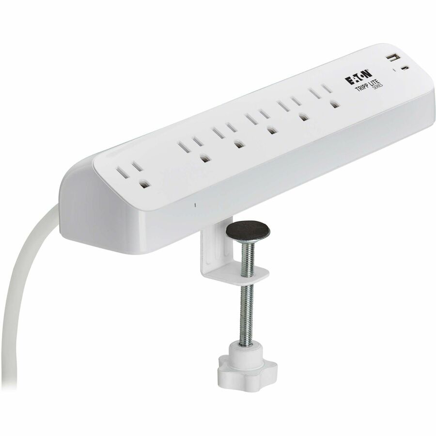 PROTECT IT 6-OUTLET SURGE PROTECTOR WITH USB-A AND USB-C CHARGING PORTS - 5-15R