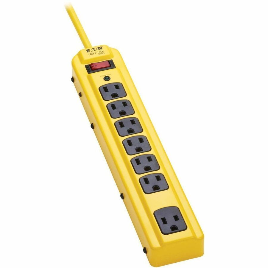 TRIPP LITE SERIES 7-OUTLET INDUSTRIAL SAFETY SURGE PROTECTOR - 4 FT. CORD, 450 J