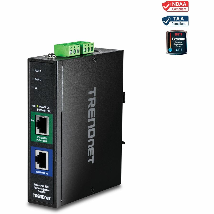 INDUSTRIAL 10G POE+ INJECTOR