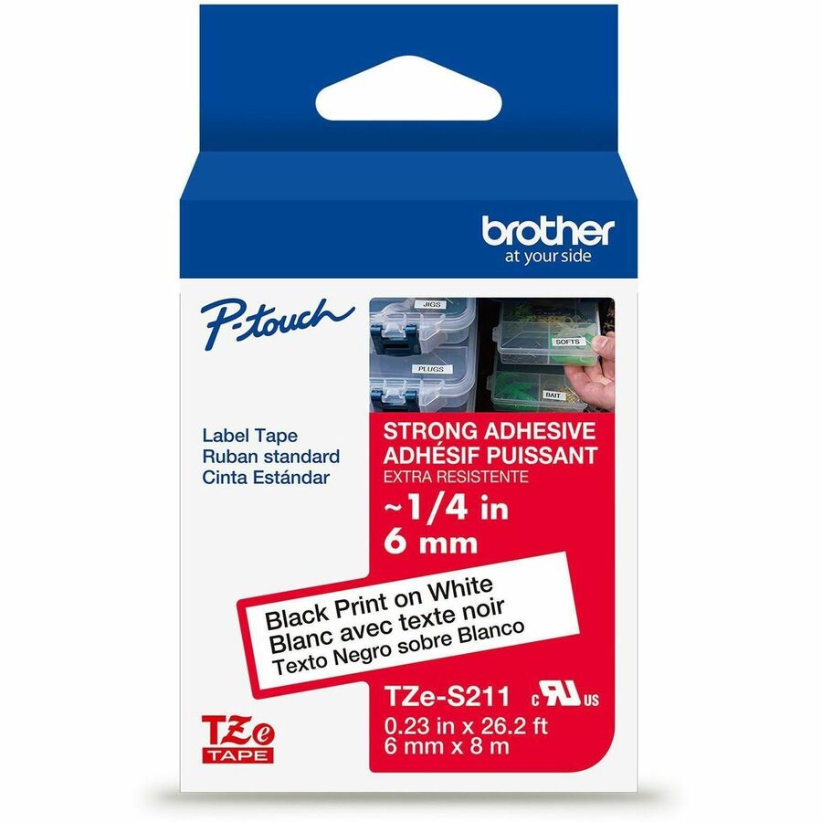 BLK WHT STRG ADHVE TAPE 6MM