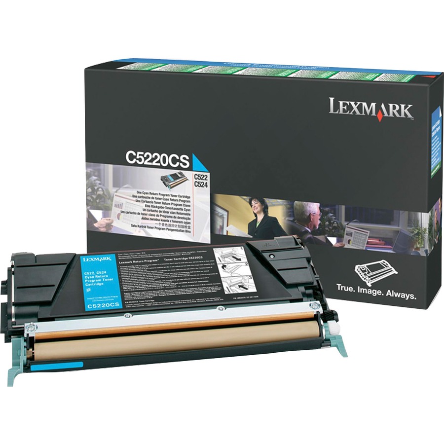 LEXMARK C5220CS CYAN RETURN PROGRAM TONER CARTRIDGE FOR USE IN C522,524,530,532,