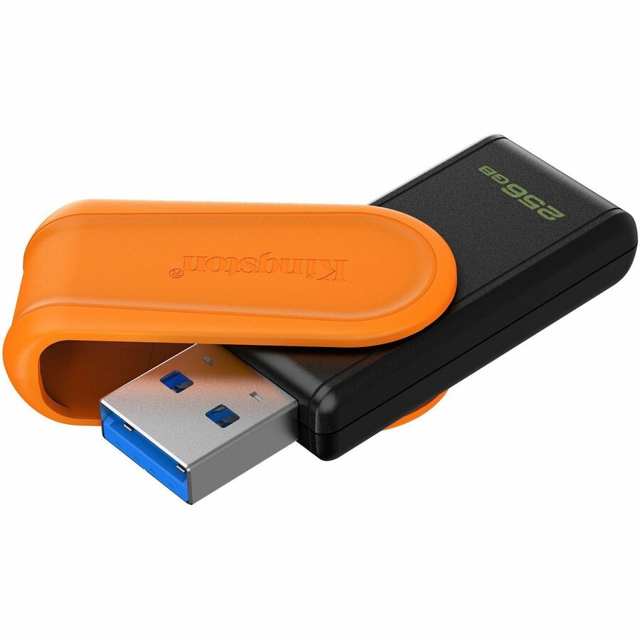 256GB PORTABLE USB 3.2 GEN 1 DATATRAVELER EXODIA S (BLACK/ORANGE)