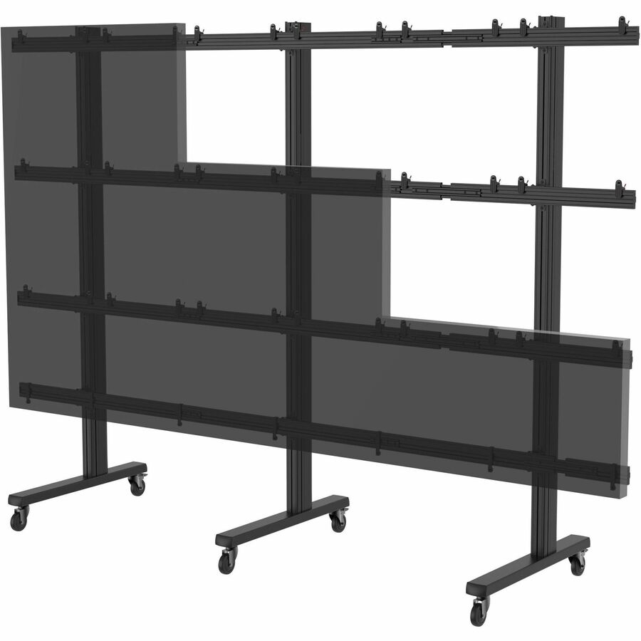 UNIVERSAL DVLED CART/TROLLEY FOR 27 DISPLAYS, UP TO 610MM WIDE, IN A 6X6 CONFIGU