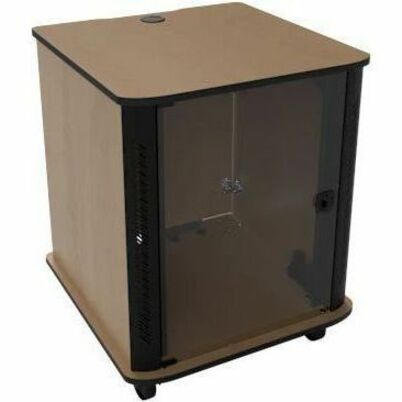 MIDDLE ATLANTIC REFERENCE 16RU FURNITURE RACK - 28IN D - KENSINGTON MAPLE - MOBI