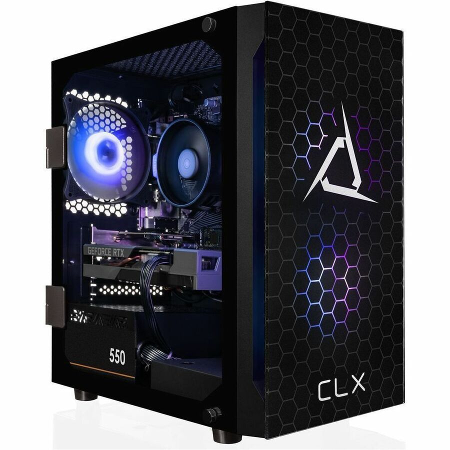 CLX SET GAMING PC - AMD RYZEN 5 8400F PROCESSOR, 32GB DDR5 MEMORY, GEFORCE RTX 5