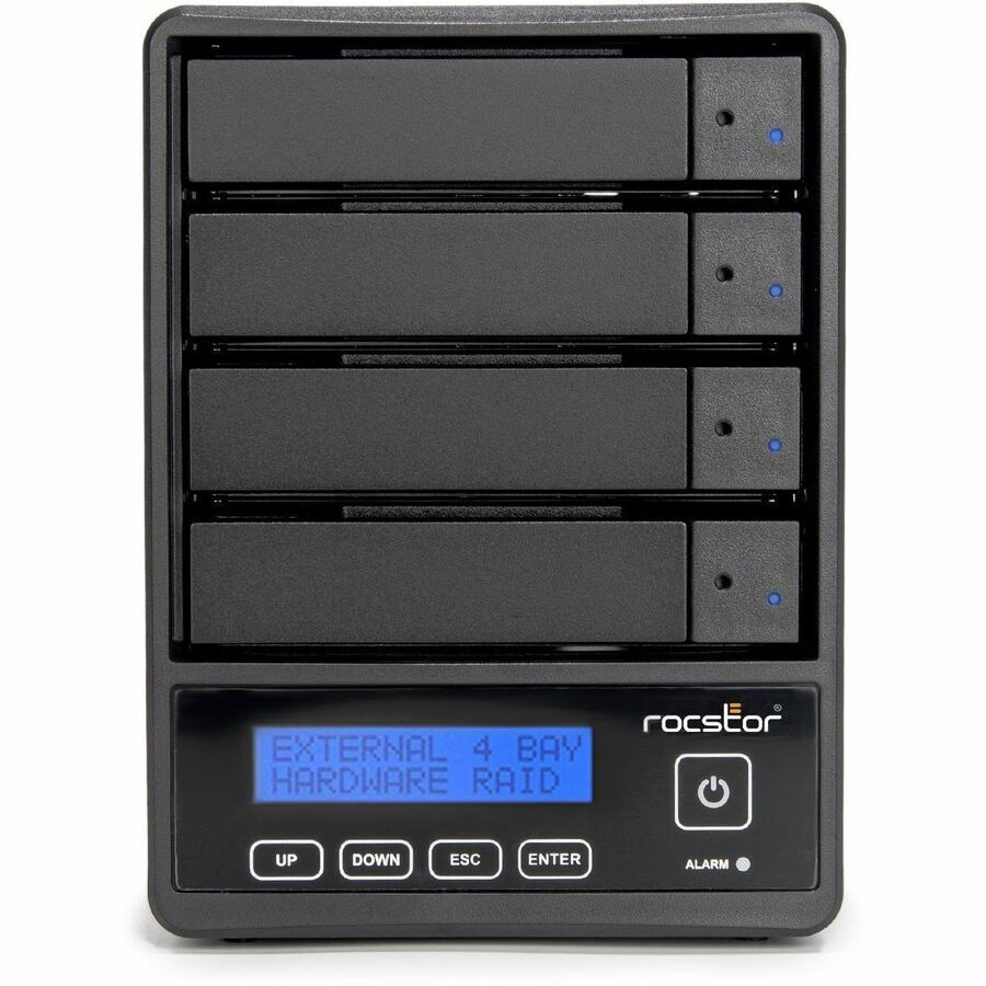 ROCPRO U35 - 96TB - 7200 RPM - 4X24TB HDD INSTALLED - DESKTOP RAID - RAID 0/1 &