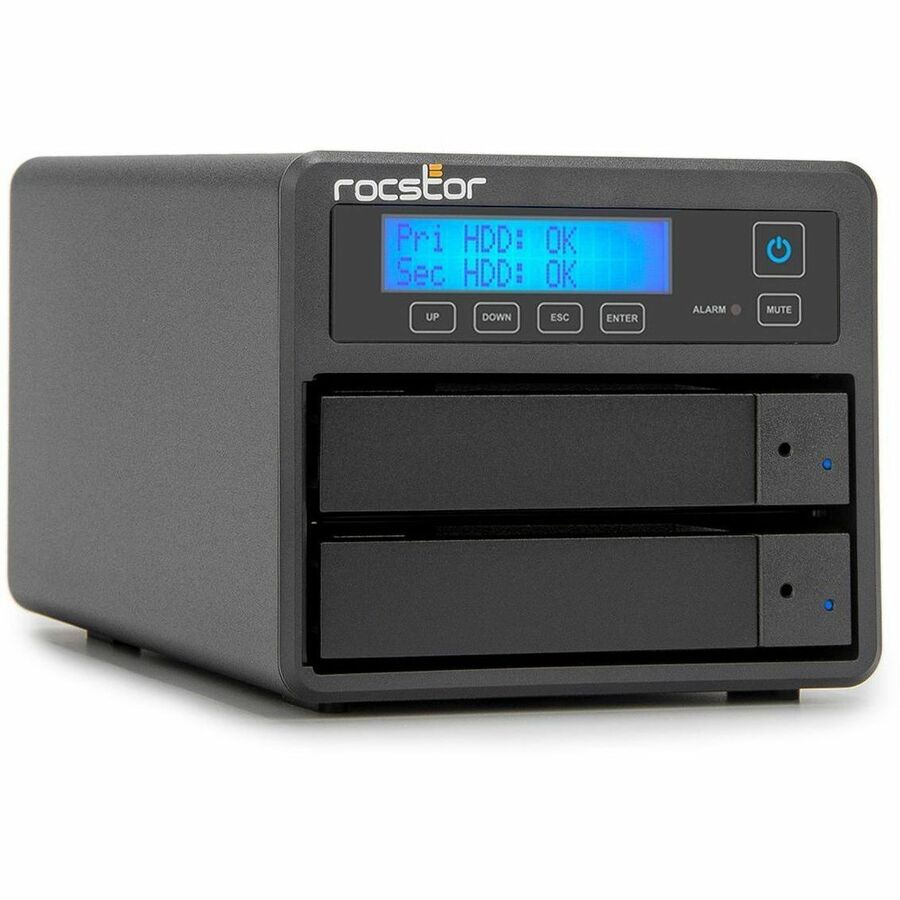 ROCPRO U33 PROFESSIONAL 48TB DRIVE - 2X24TB HDD - 7200 RPM - RAID 0/1 - USB 3.2