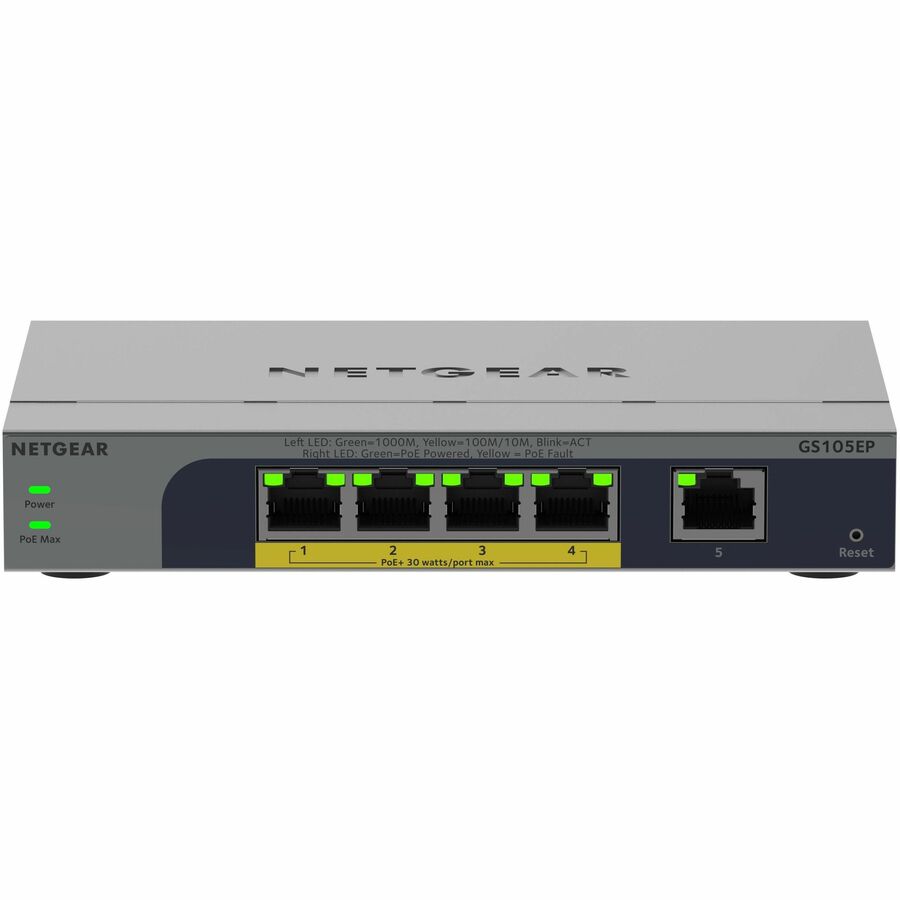 5 PORT GIGABIT ETHERNET EASY SMART POE+ SWITCH (63W)