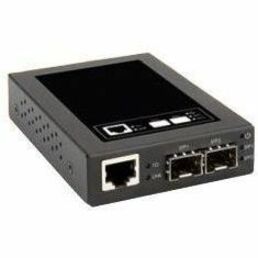 AXIOM RJ45 TO 2 OPEN SFP PORT MEDIA CONV