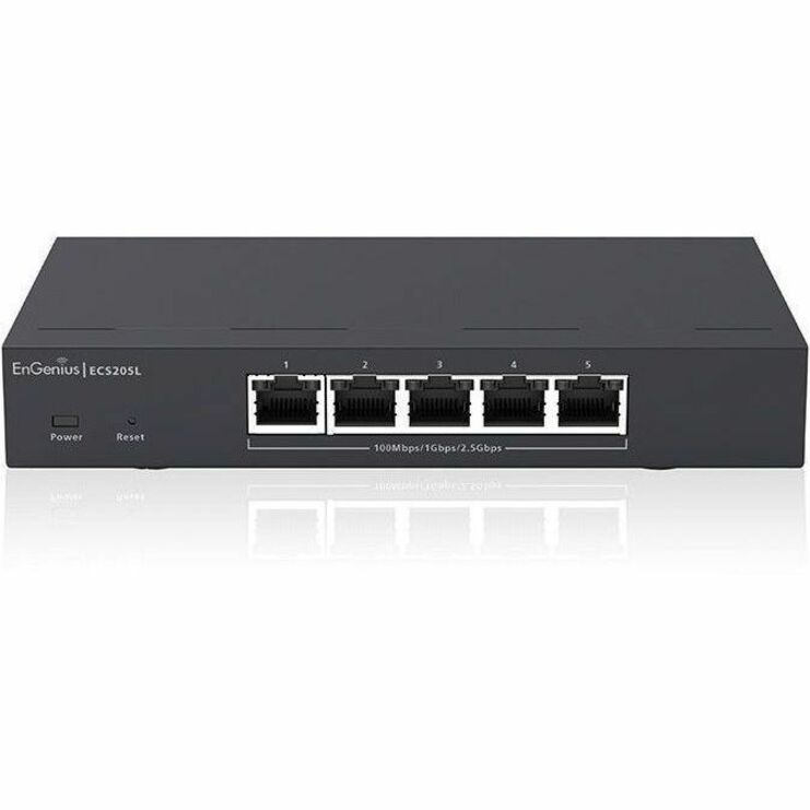 ENGENIUS CLOUD LITE ECS205L IS A SMALL COMPACT 5-PORT L2 SWITCH SUPPORTING 2.5G