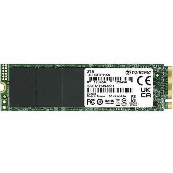 M.2 2280 PCIE GEN3X4 SSD, SINGLE SIDE