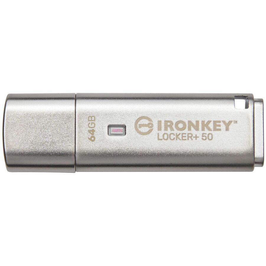 64GB IRONKEY LOCKER PLUS 50 AES ENCRYPTED, USBTOCLOUD (BULK PACK- MINIMUM ORDER