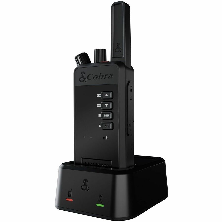 COBRA PERFORMA 400 LICENSED ANALOG RADIO SINGLE PACK, 2 CHANNELS, SINGLE-DOCK CH