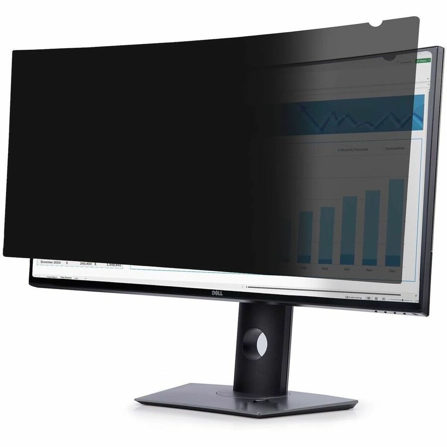 PRIVACY SCREEN FOR DELL U3824DW CURVED ULTRAWIDE 21:9 MONITOR, DOUBLE-SIDED FILT