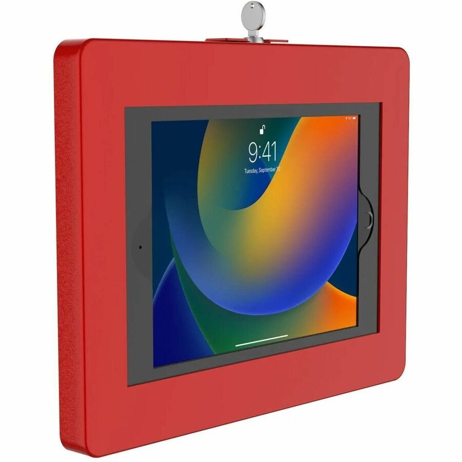 PREMIUM LOCKING WALL MOUNT FOR 10.2IN IPAD 7TH- 10TH & MORE (RED)