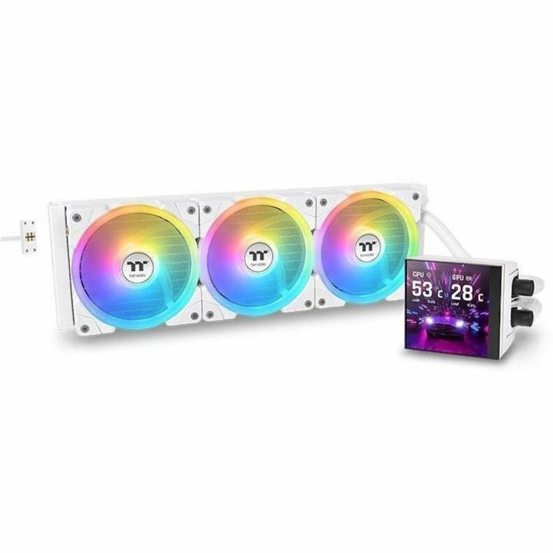 THERMALTAKE MAGFLOE 420 ULTRA ARGB SYNC AIO LIQUID CPU COOLER - WHITE